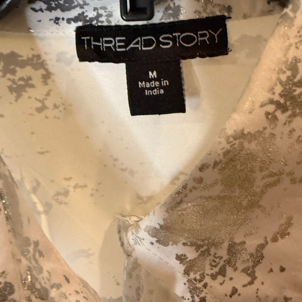 Thread Story Silver and white Blouse - Picture 7 of 10